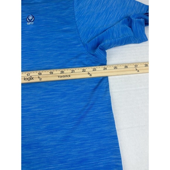 FootJoy FJ Polo Shirt Mens Large Blue Short Sleeve‎ Golf Performance - Picture 8 of 16